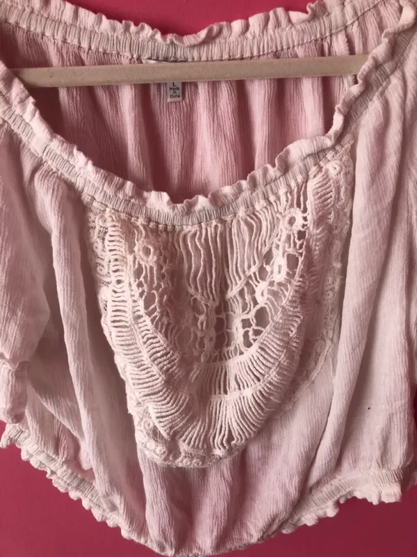 Crop Top White Size L - Image 3