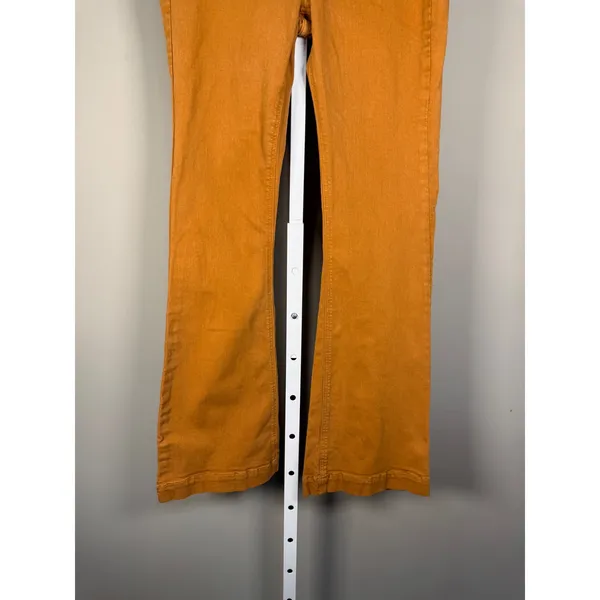 Cello Burnt Orange Mid Rise Flare Pants Boho Western Retro‎ Size M - Image 4