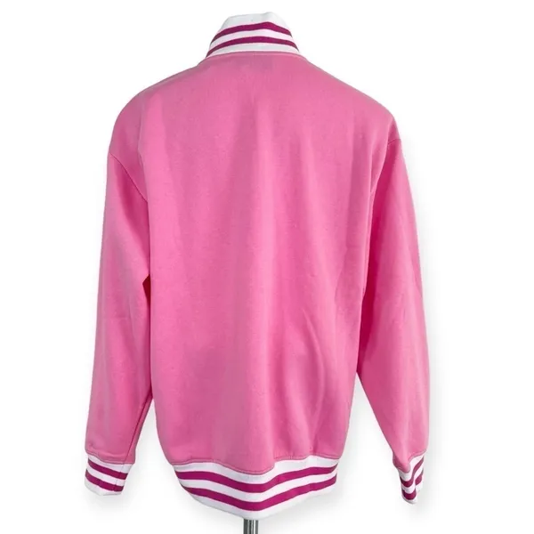 BARBIE Pink 1/4 Zip Sweatshirt Size L NEW - Image 5