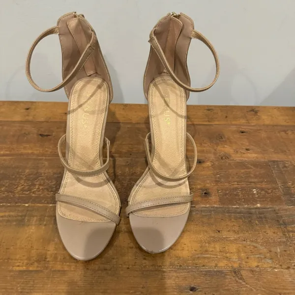 Venus Tan Strap Heels - Image 2
