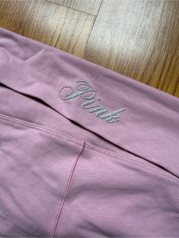 VS Pink Foldover Flares Size Extra Large - Image 5