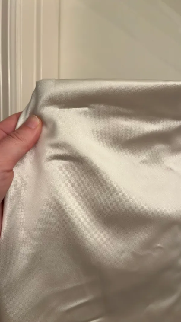 Abercrombie Satin Skirt Mini White - Image 3