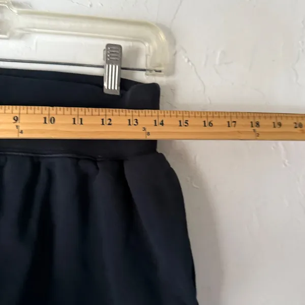 Nike Vintage 2000s Y2kSweat Shorts Black Drawstring Athletic Gym‎ Micro Mini M - Image 6