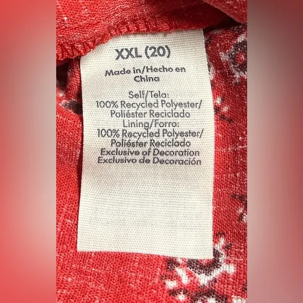 No Boundaries Vintage Inspired Babydoll Tank Top with red bandana paisley print - Image 4