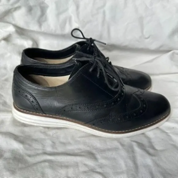 Cole Haan Women's Size 7.5 Leather‎ Sneaker Original Grand Wingtip Oxford Career - Image 2