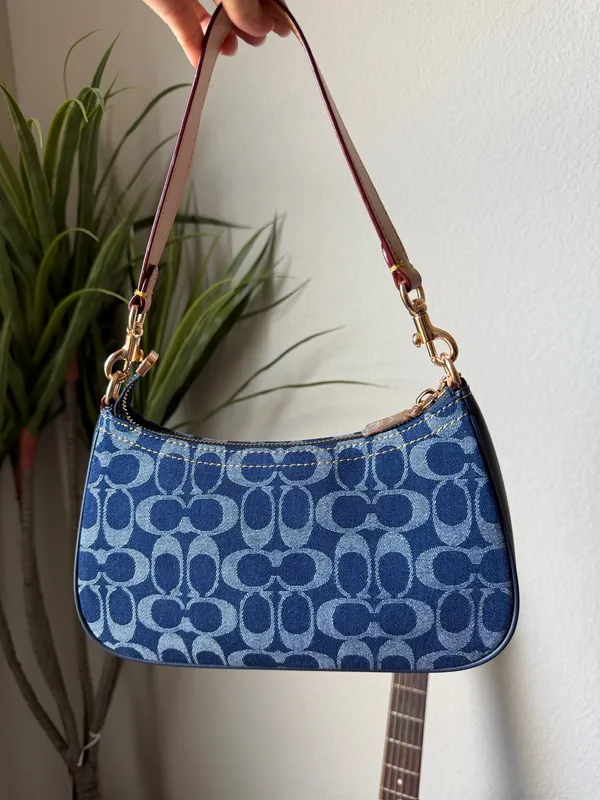Coach Teri Denim Canvas Shoulder Bag  - Image 3