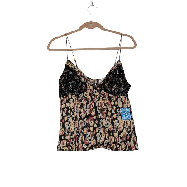 NWT Free People Little Dreams Printed Lace Camisole - Image 7