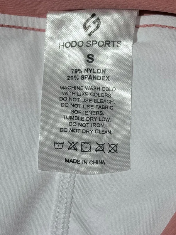 Hodo Sports Women’s Pink Solid Knit Lined Athletic Activewear Shorts Running - Image 6