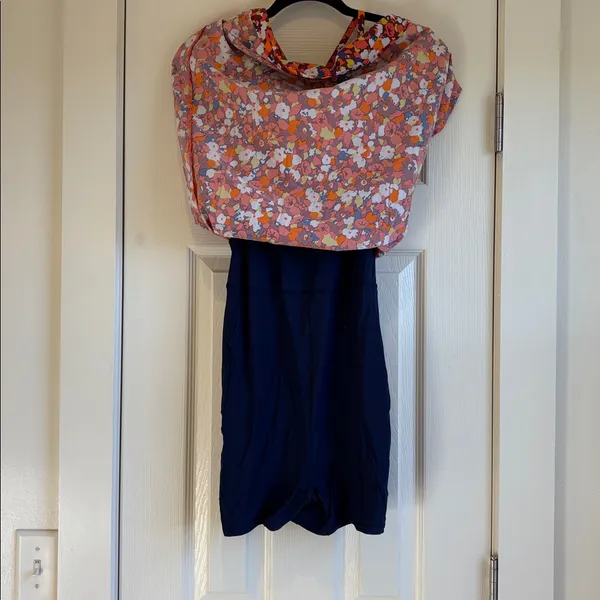 Outdoor Voices | Red Paprika Blooms Patter Exercise Dress Size Medium - Image 3