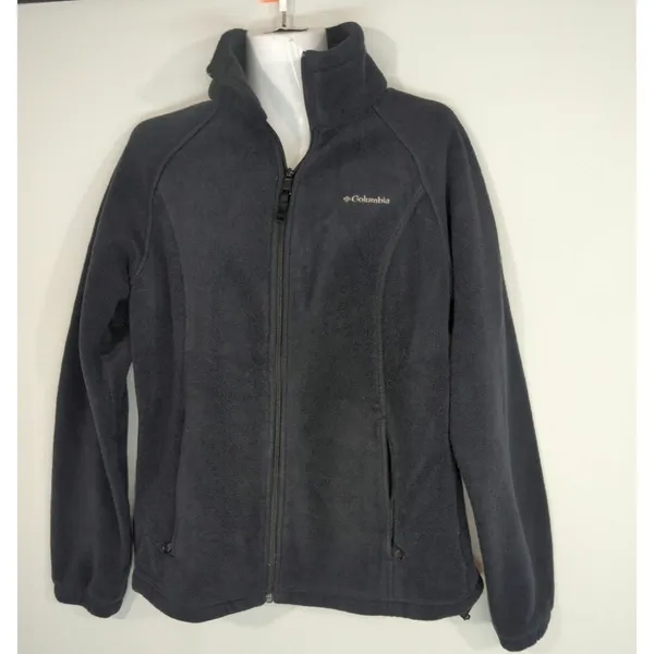 Columbia Benton Springs‎ Full Zip Fleece Black Jacket Women's L Breathable Warm - Image 2
