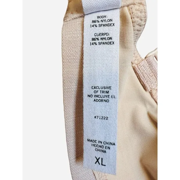 Steve Madden Women's Triangle X-Back Lounge Bra SM12151 Praline Size XL NWT - Image 6