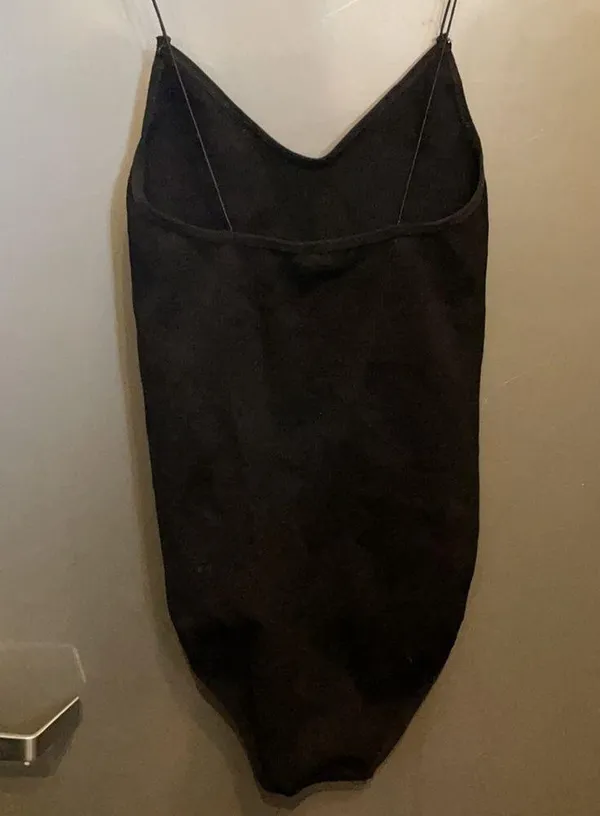 Urban Outfitters Spaghetti strap black bodysuit M - Image 4