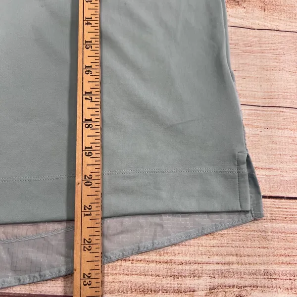 Nike Air Womens Quarter Snap Long Sleeve Running Top Sage Green Thumbholes - Image 7