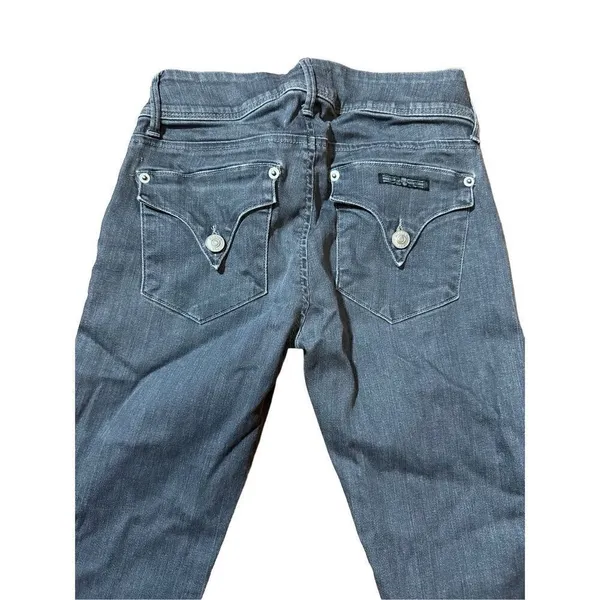 Hudson Jeans Gray Gold Polka Dot Collin Vice Versa Skinny‎ Jeans Sz 25 - Image 2