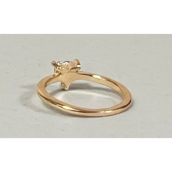 Gold Pink Heart-Shaped Gemstone Band Ring Jewelry Size 7 🩷✨ - Image 3