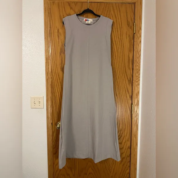FP Beach Gray Sleeveless Simone Open Back Maxi Dress - NWOT - Size L - Image 3
