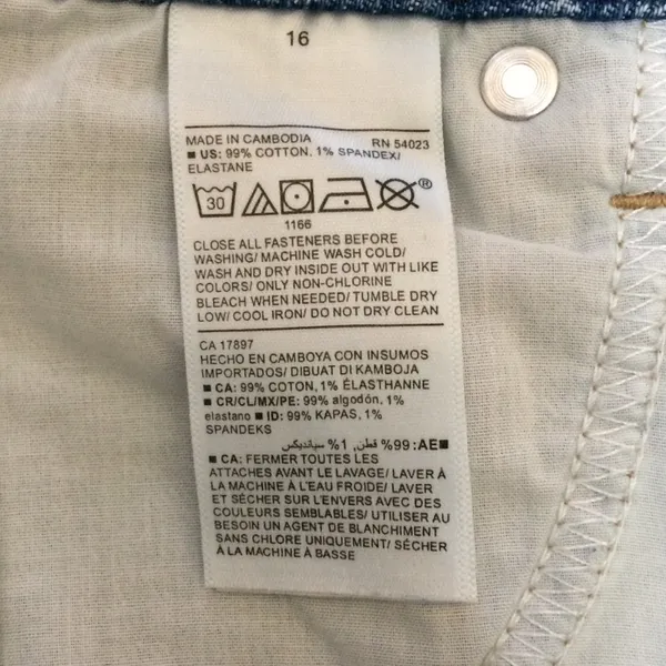 Old Navy High-Waisted Button-Fly Raw-Hem Jean Skirt - Image 6