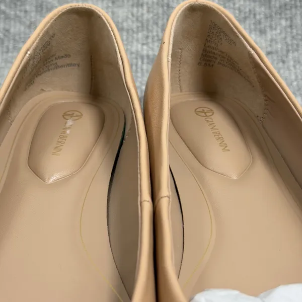 Giani Bernini Size-6.5 M Womens Bentlley Ginger Leather Pointed Toe Flats - Image 7