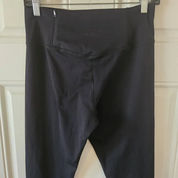 Outdoor Voices Leggings Womens L Black High Rise Athletic Running Pocket NWOT - Image 6