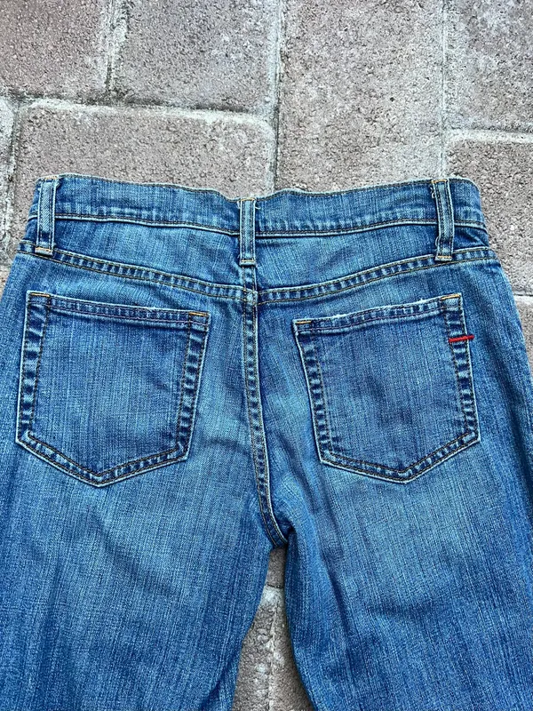 Vintage Low Rise Boot Cut Jeans - Image 4