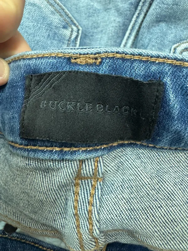 Buckle Black Ankle Skinny Jeans Size 25x27 - Image 5
