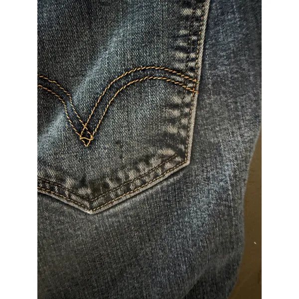 Levis 529 Curvy Skinny Leg Jeans Womens 14 Med Wash Blue Denim‎ Stretch Mid Rise - Image 5