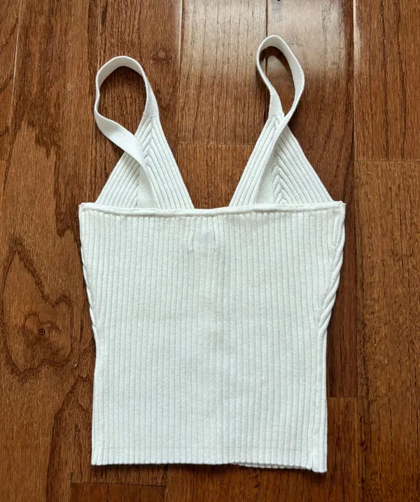 Aerie NWOT  Button Front Sweater Tank Top - Image 3
