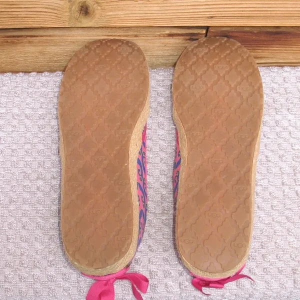 UGG Pink Print Slip on Shoes - Image 8