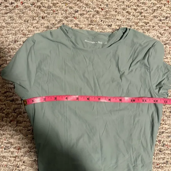 Abercrombie & Fitch Seamless Bodysuit Double Layer Moss Green High Neck-Size XS - Image 5