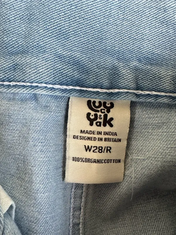 Lucy & Yak Addison Light Wash Denim High Rise Jeans - Image 3