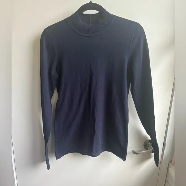 Lululemon Stand Steady Merino Wool‎ Mock Neck Sweater 6 Athleisure Classic - Image 4