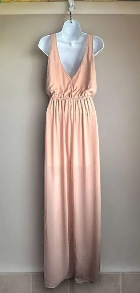 Show Me Your Mumu Kendall Maxi Dress in Dusty Blush Crisp - Size S - Image 7