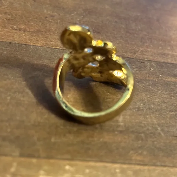 Vintage multicolor gemstone ring Gold - Image 4