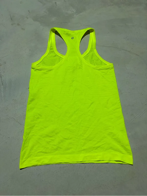 Lululemon swiftly tech Neon Yellow Racerback Tank Top 6 - Image 6