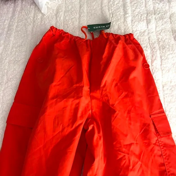 Shein Women's Red and Orange Trousers - Image 2
