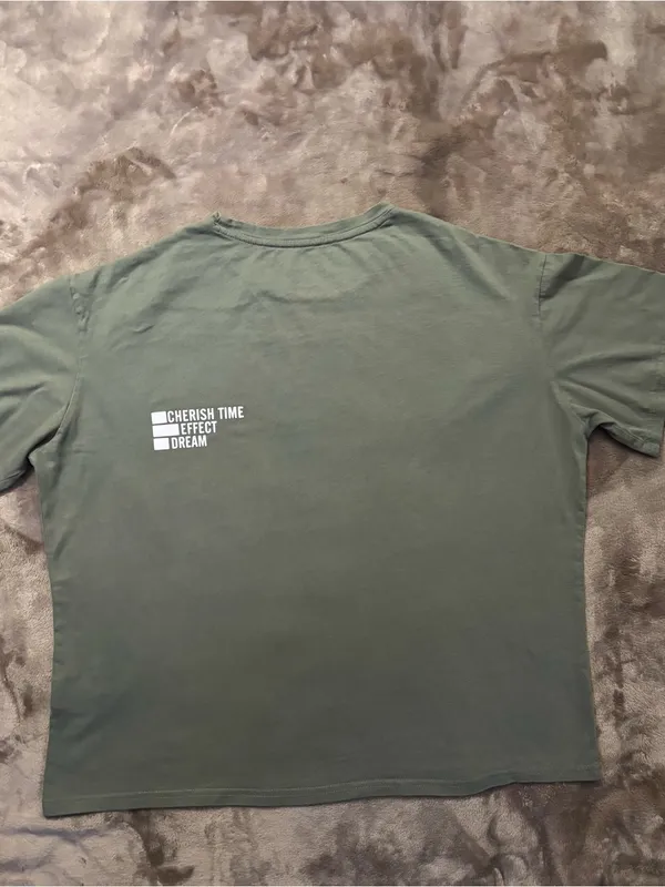 Dazy T-Shirt Women’s Size Olive Green Short Sleeve Women's Crewneck Tee - Image 7