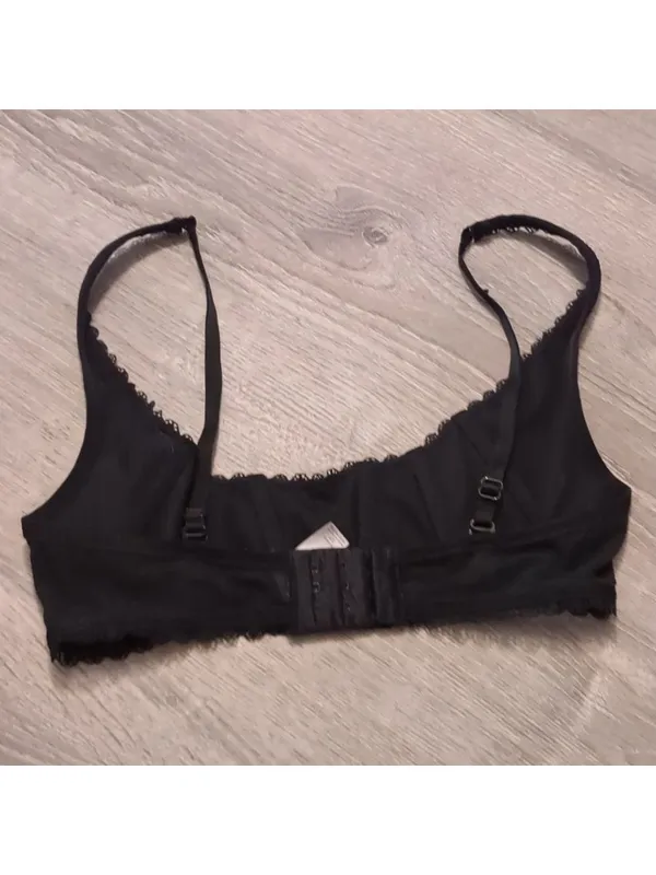 Victoria's secret black no wire corset bra size small - Image 4