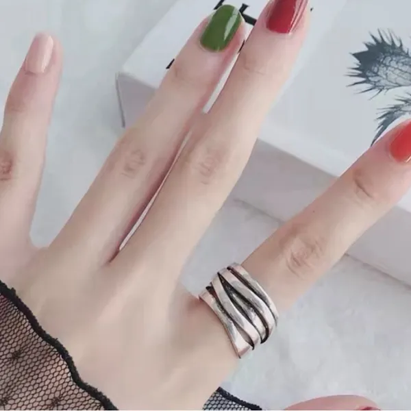 Boutique MultiLayer Adjustable Wrap Ring |‎ 925 Sterling Silver - Image 14