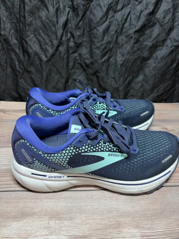 Brooks Ghost 14 Sneaker Shoes Navy Blue 6.5 - Image 3