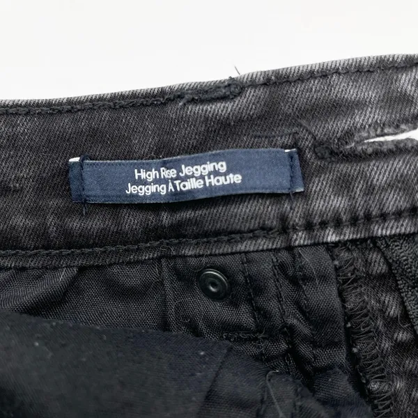 Calvin Klein Womens Jeans Size 4 High Rise Jegging Black Classic Minimal Stretch - Image 7