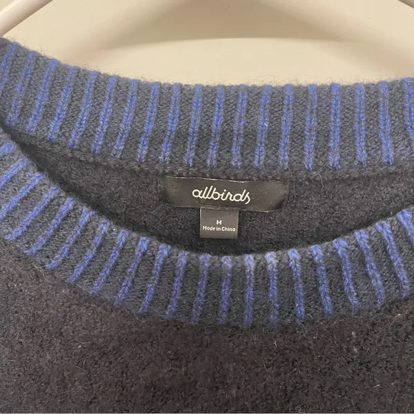 Allbirds Merino Wool The Jumper Natural Black Sweater - Image 3