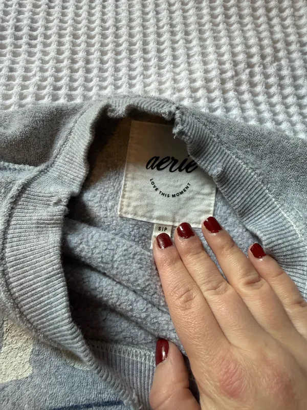 aerie cozy chill crewneck sweatshirt - Image 5