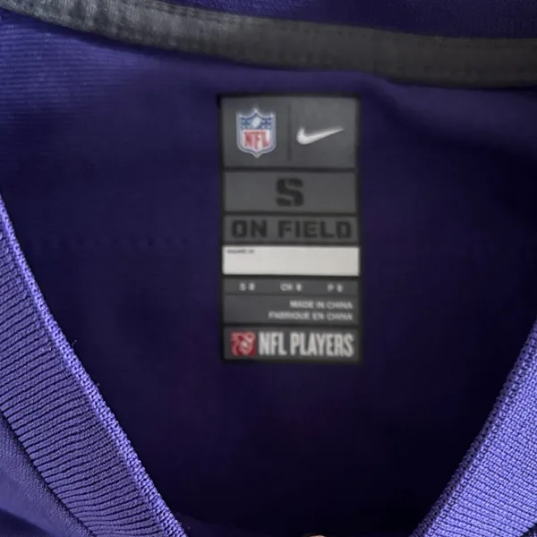 NFL Ravens Purple Jersey with Gold Accents - Image 3