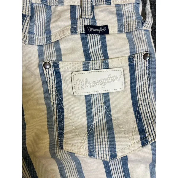 Wrangler Retro Bailey Highrise Flare white blue 25/30 women’s jeans Westernwear - Image 8