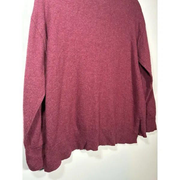 Sundance Sweater Burgundy‎ Llama Graphic Wool Blend Boho Warm Winter Large - Image 6