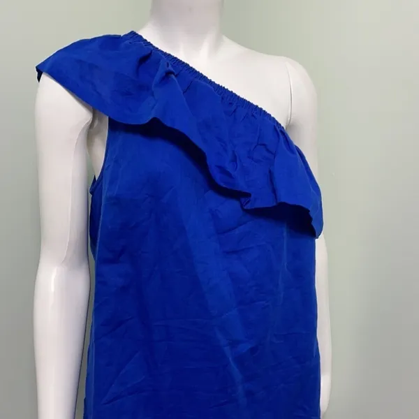 J. Crew One Shoulder Blue Dress NEW - Image 3