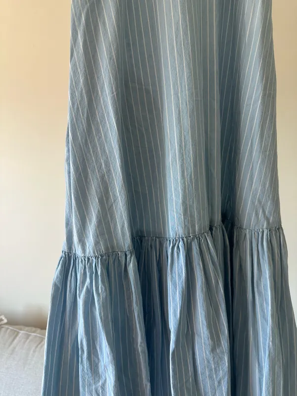 DKNY Dress blue & white stripes W/ POCKETS - Image 4