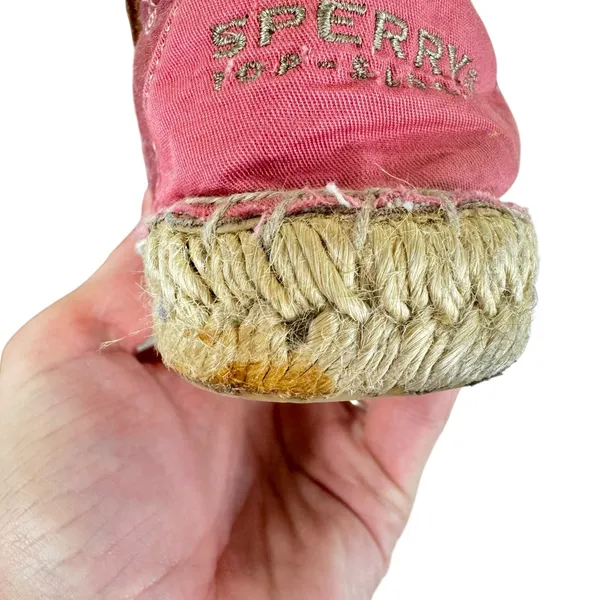 Sperry Topsider Katama Whale‎ Print Slip on Espadrille Flats Women's Size 8 - Image 8