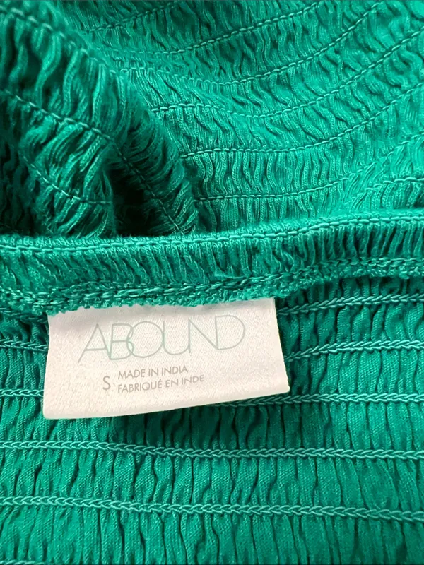 Abound Green Smocked Off-Shoulder Top - Image 3