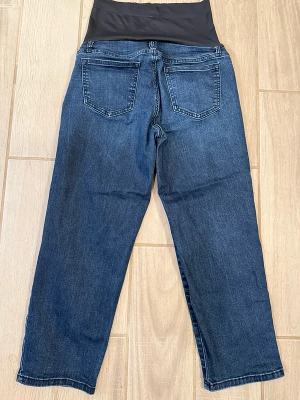 Sonoma Dark Blue Maternity Ankle Jeans with Belly Panel - Image 5